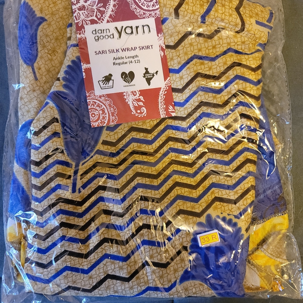 Silk Sari Wrap Skirt from Darn Good Yarn